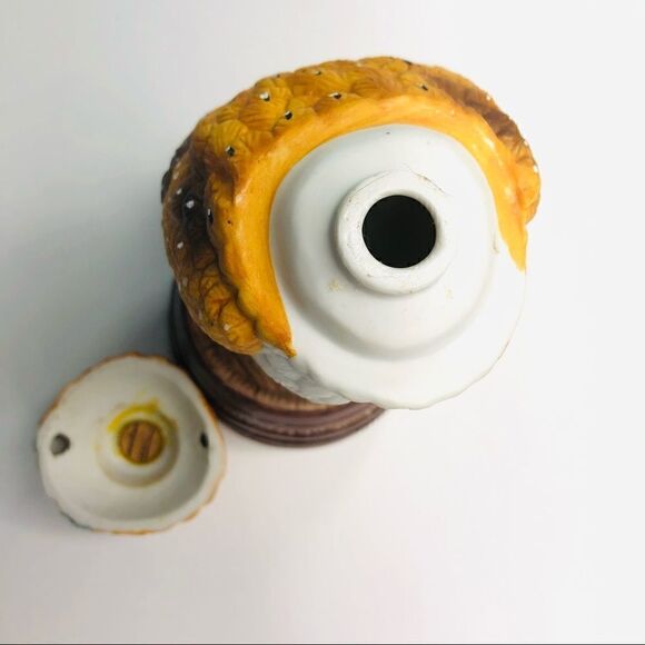 EZRA BROOKS Porcelain Collector Series Liquor Bottle Barn Owl Decanter - Picture 7 of 9